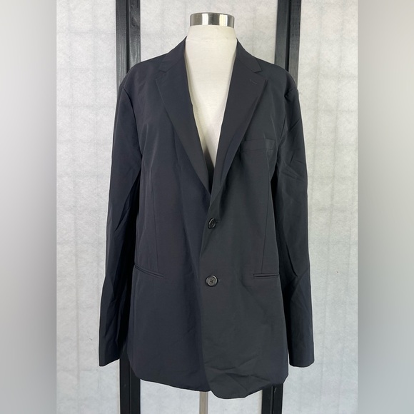 Theory Jackets & Blazers - Theory Charcoal Wool Blend Jacket